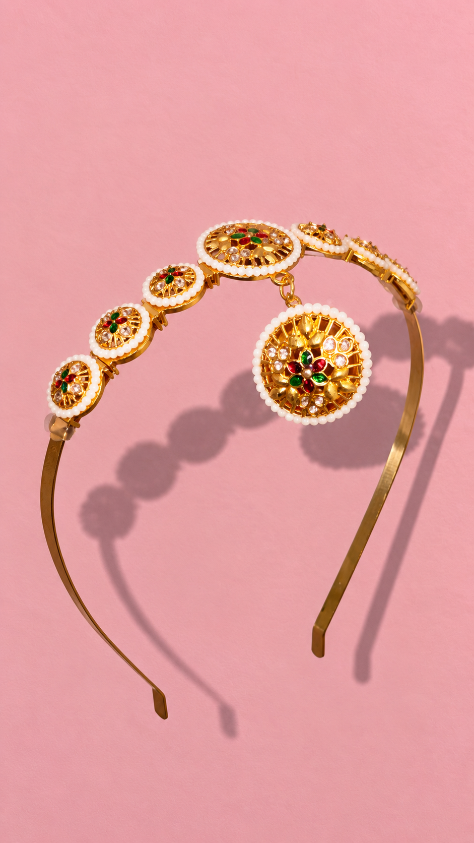 Gold & Pearl Mathapatti