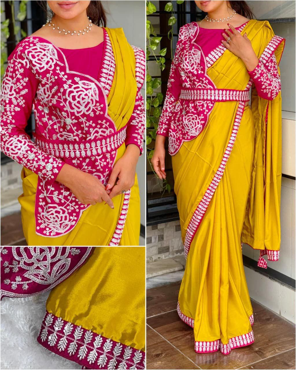 Designer Saree with Ready Made Blouse