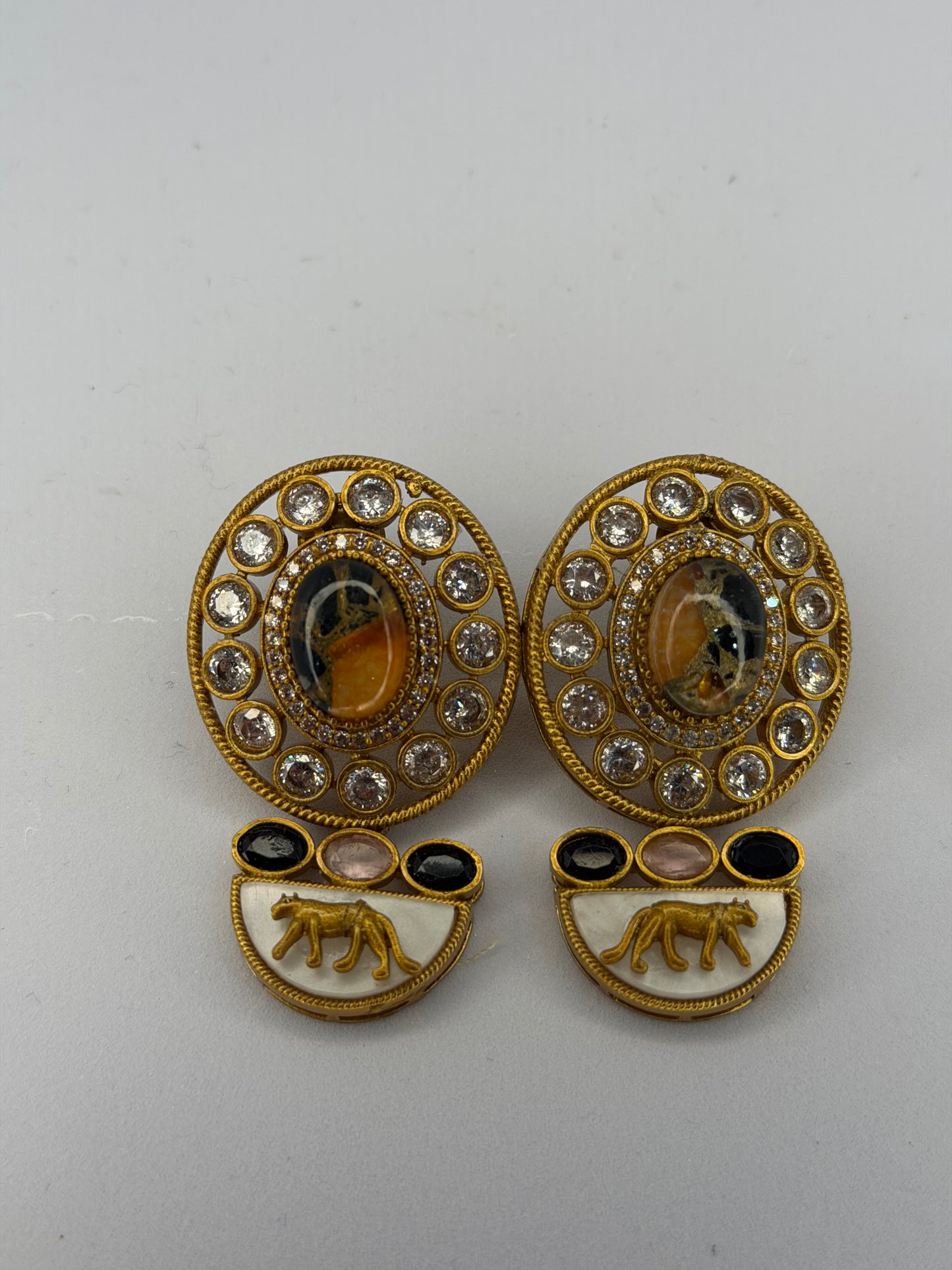 Tigers Eye Sabyasachi Inspired Earring