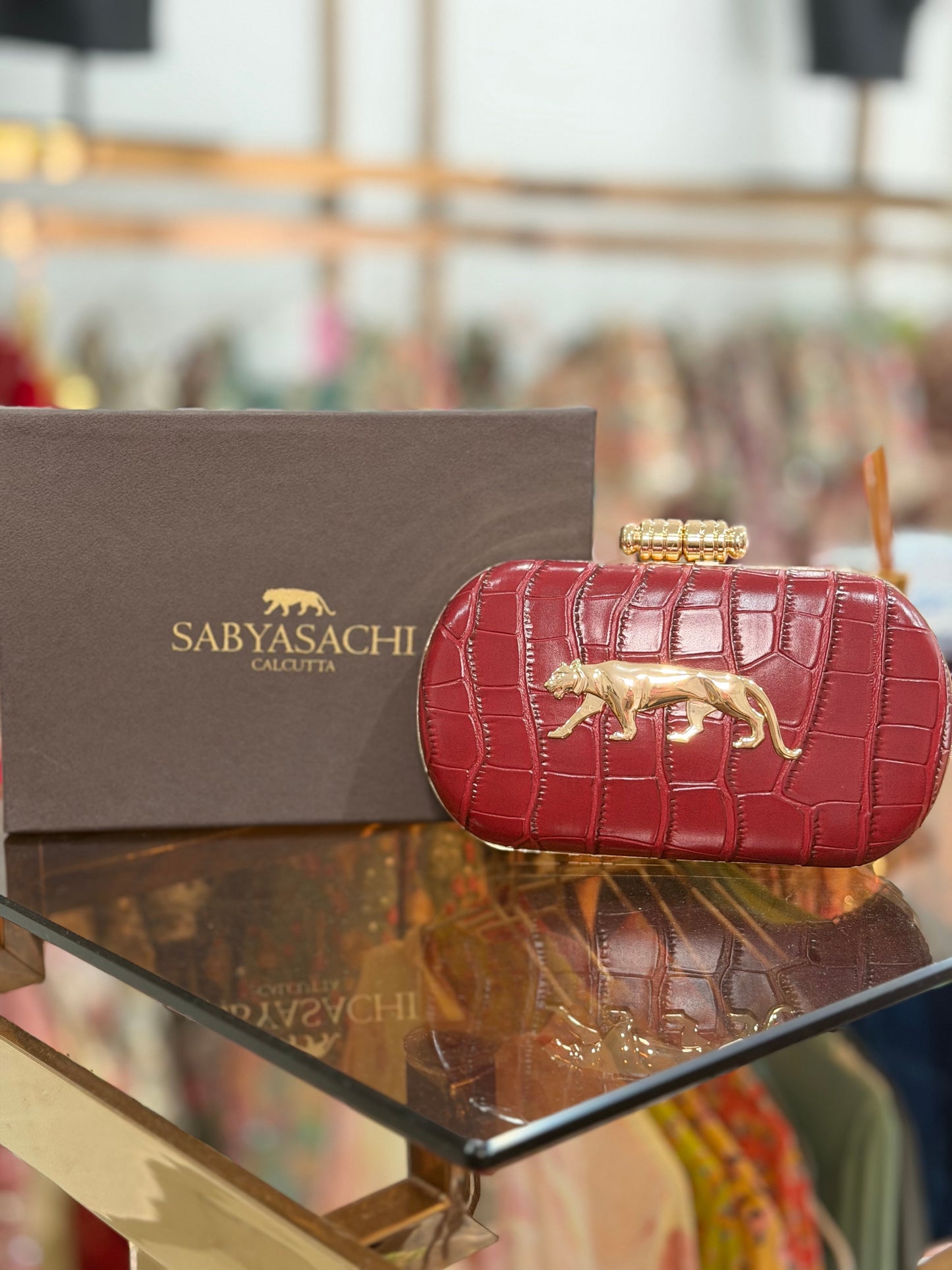 Sabyasachi Inspired Clutch Bag - Red