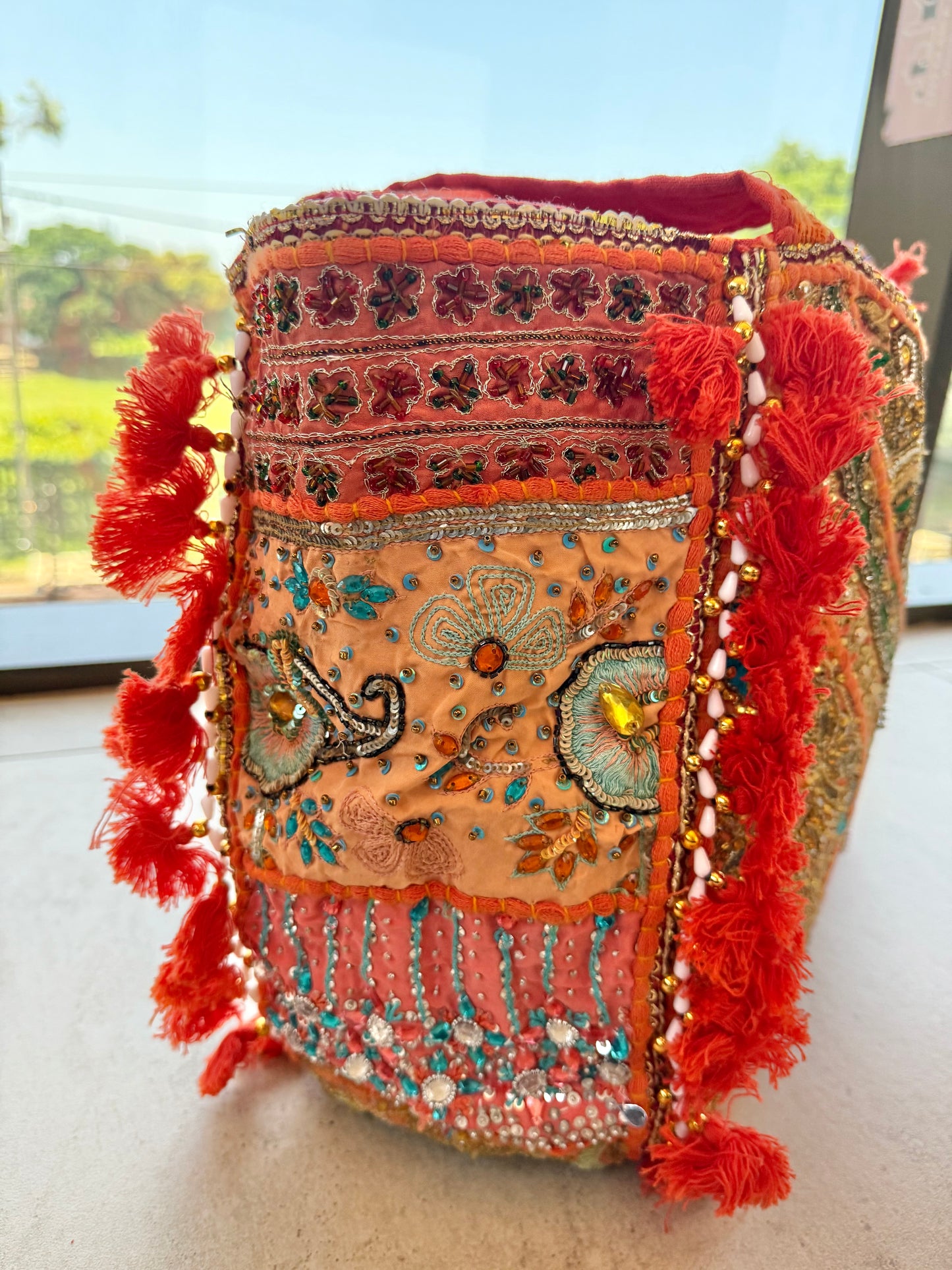 Rajasthani Tote - Orange
