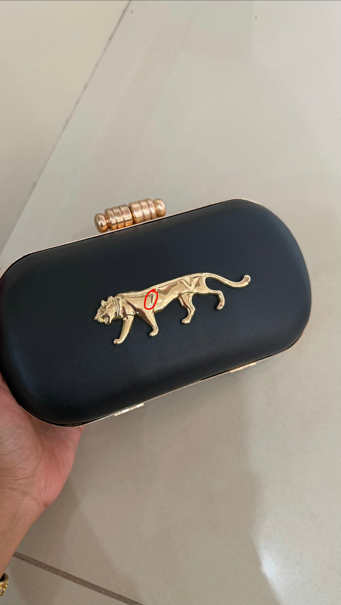 Imperfect Sabyasachi Inspired Plain Black Clutch