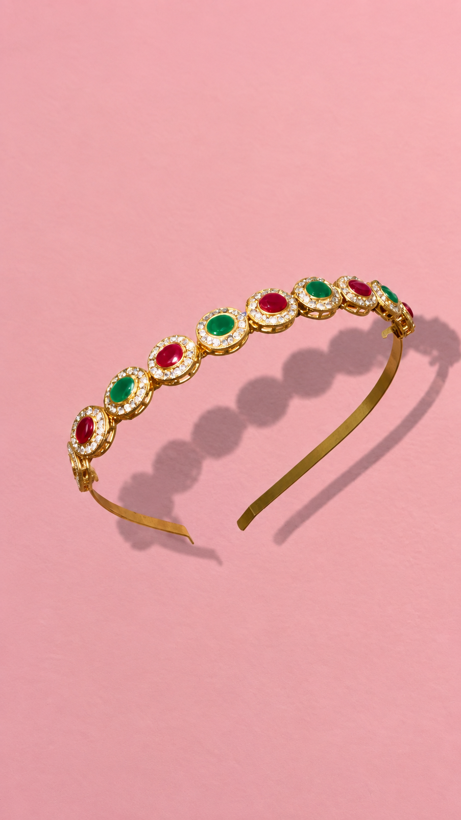 Ruby & Emerald Diamanté Alice Band