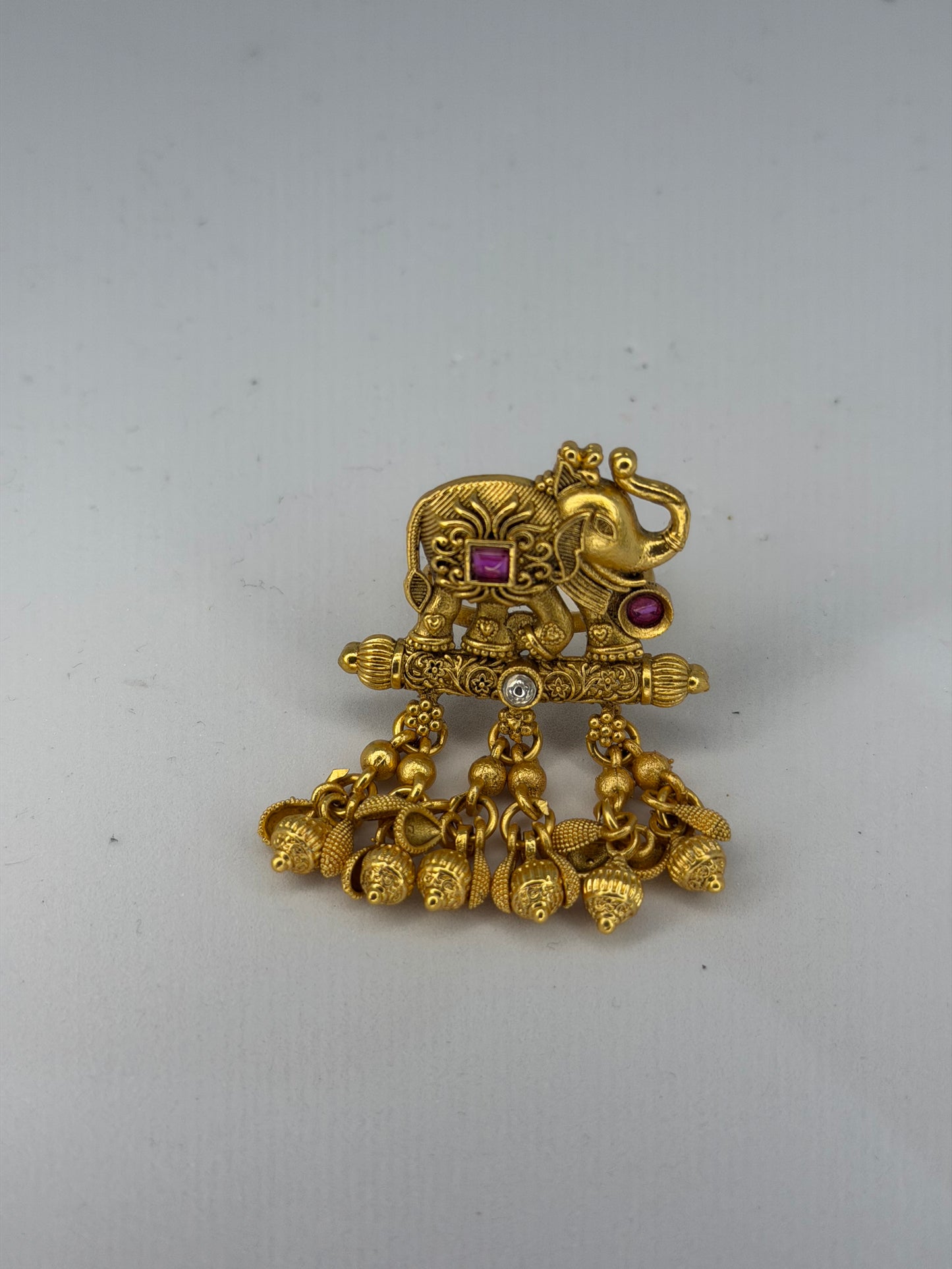 Elephant Bell Drop Ring