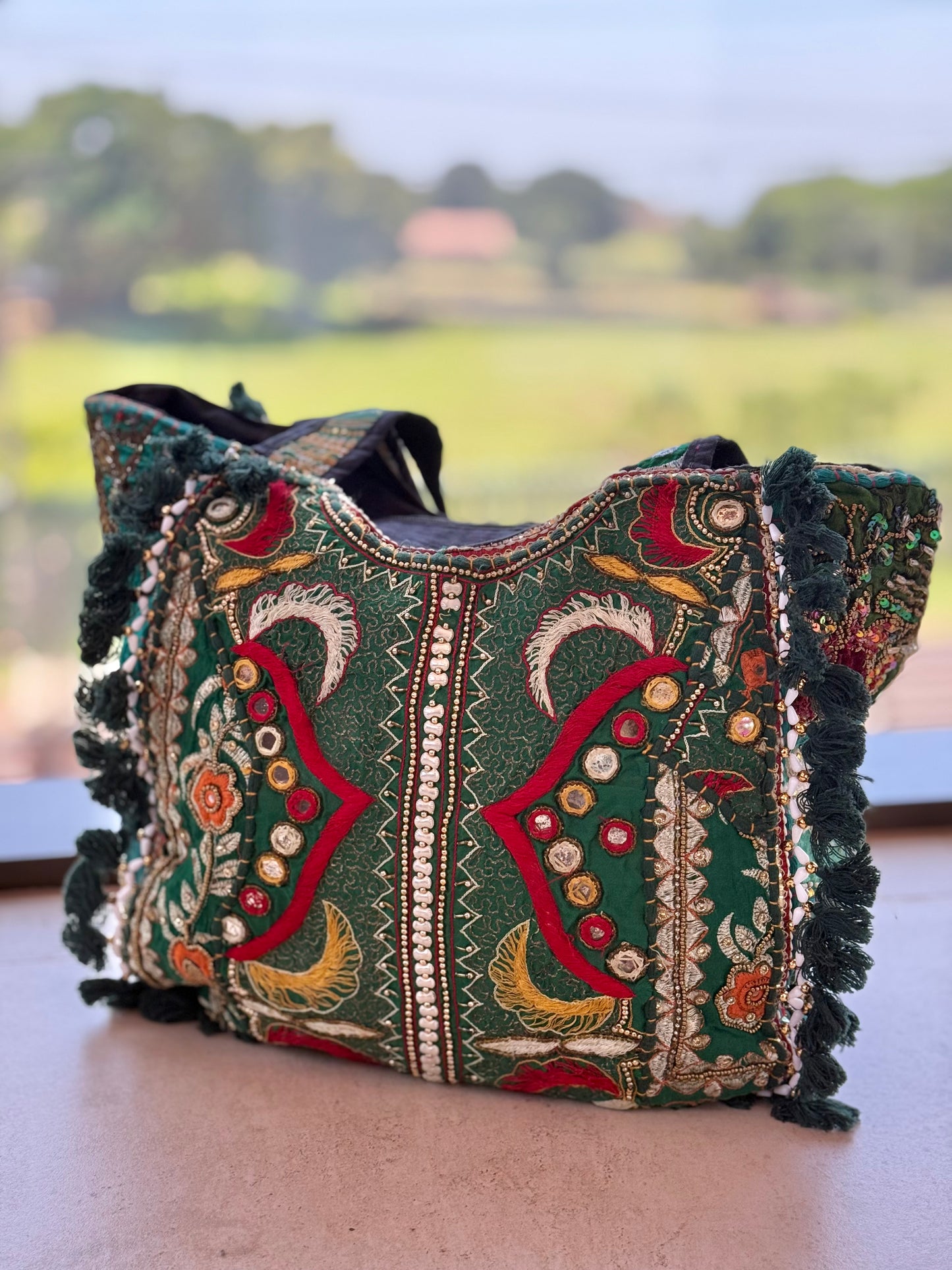 Rajasthani Tote - Emerald