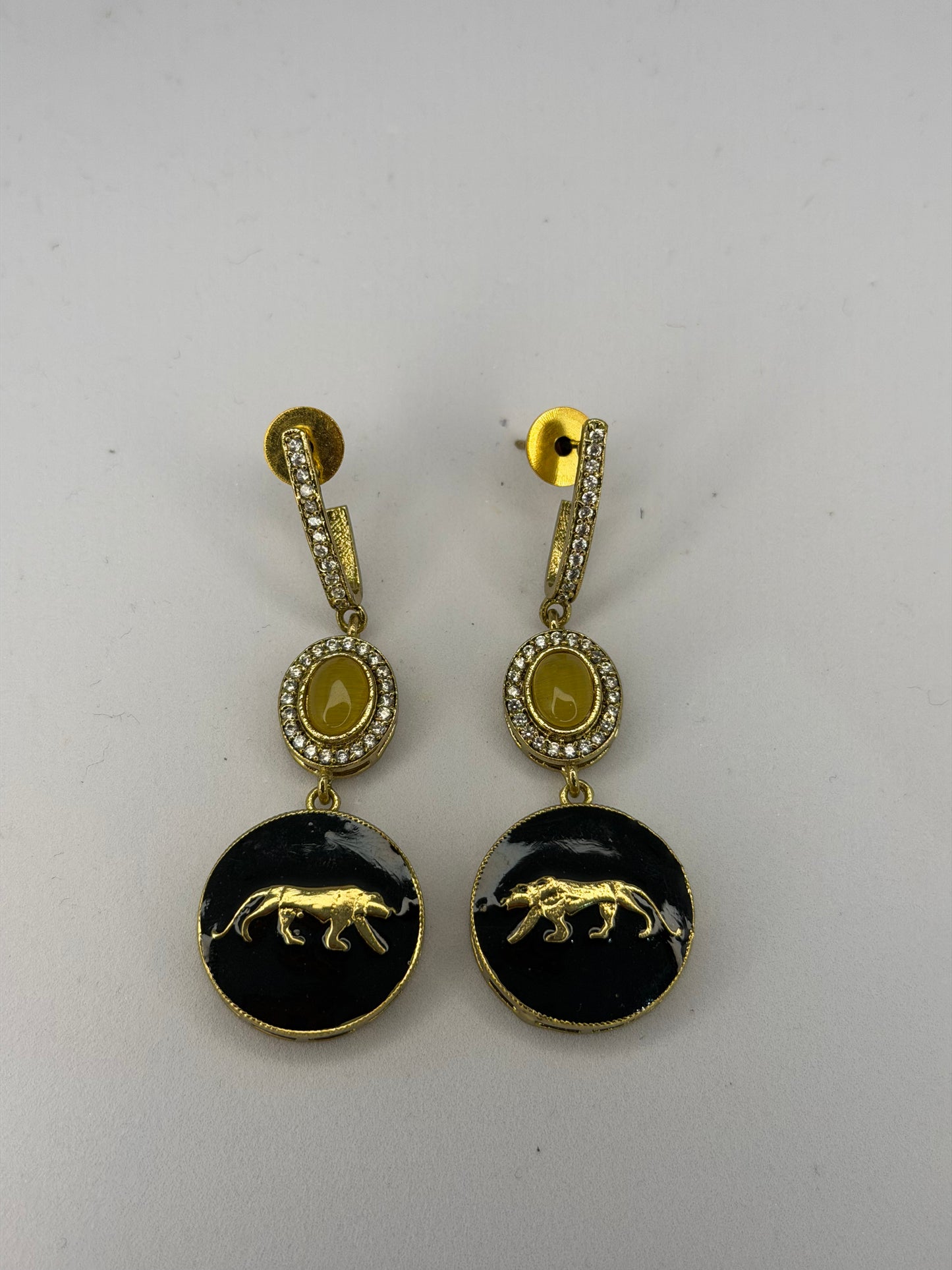 Yellow Hoop Drop Sabyasachi Inspired Earrings