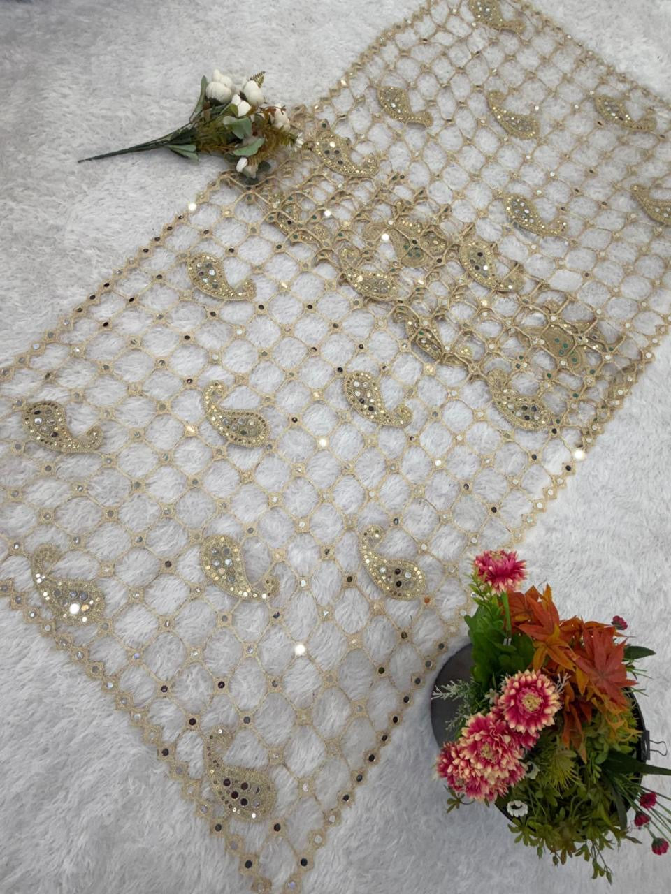 Viral Mirror Work Dupatta