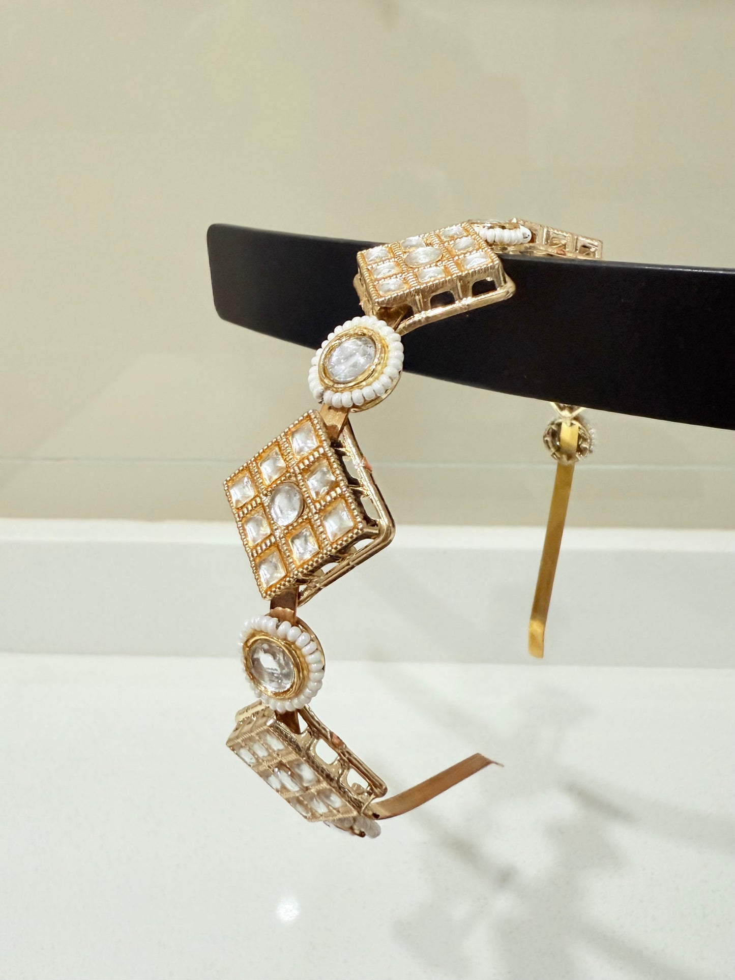 Kundan Diamond Sheeshphool Alice Band