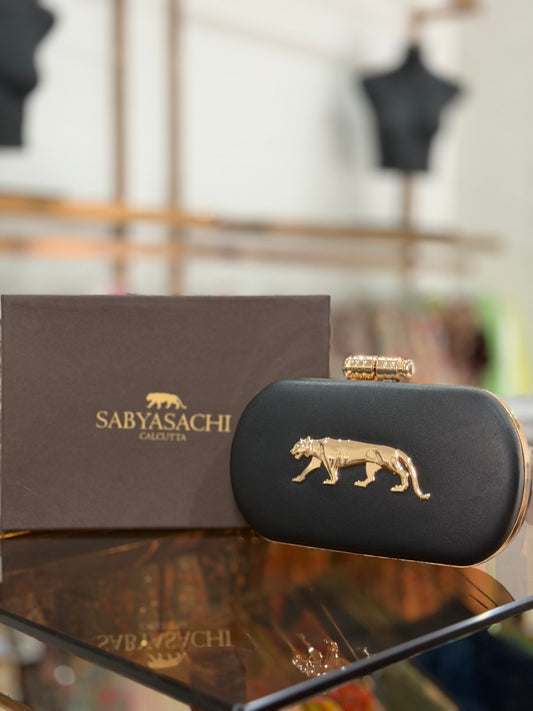 Sabyasachi Inspired Clutch - Plain Black