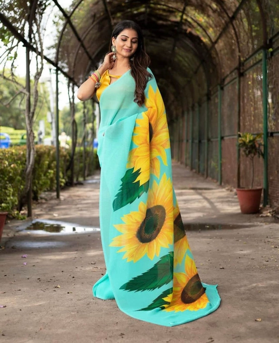 Sunflower Saree