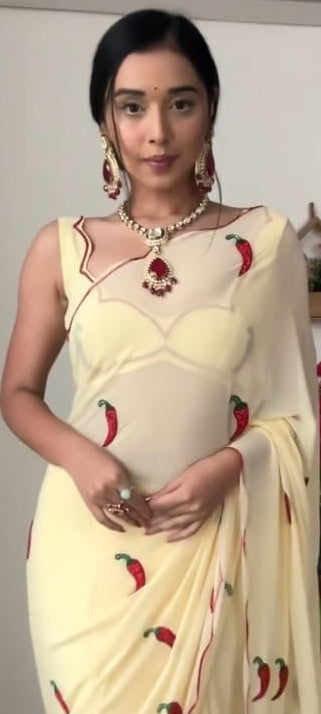 Mirchi Saree - Pre Pleated / Ready Made