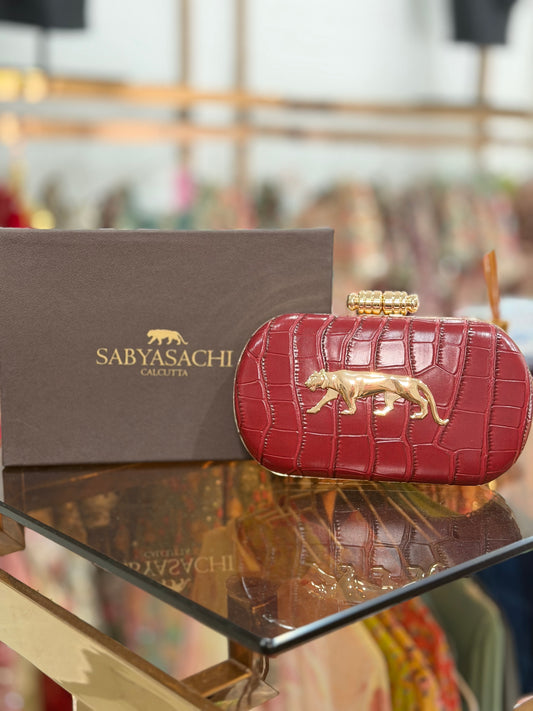 Sabyasachi Inspired Clutch Bag - Red