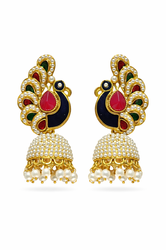 Peacock Jhumkas