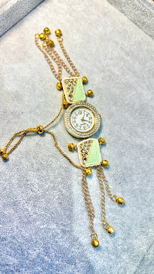 Mint Crystal Desi Watch