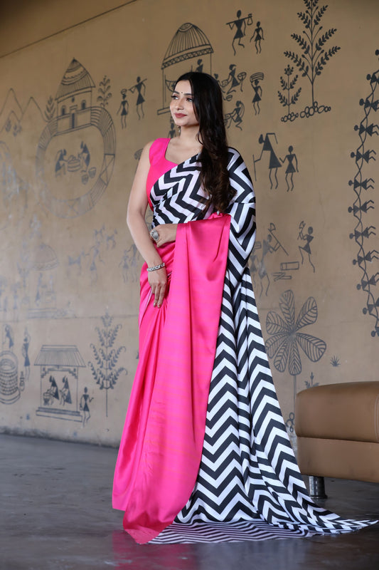 Striped Pink Flamingo