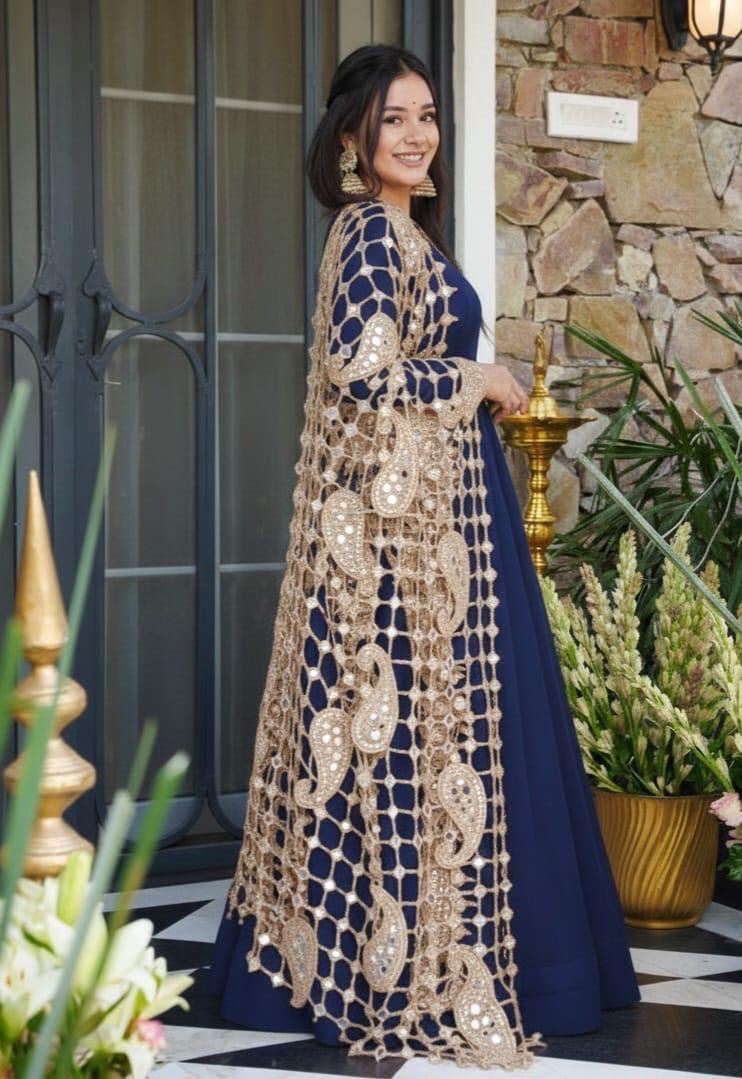Viral Mirror Work Dupatta