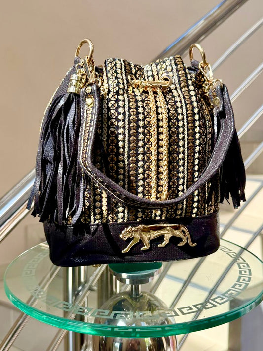 Sabyasachi Inspired Potli Bag - Black Limited Edition