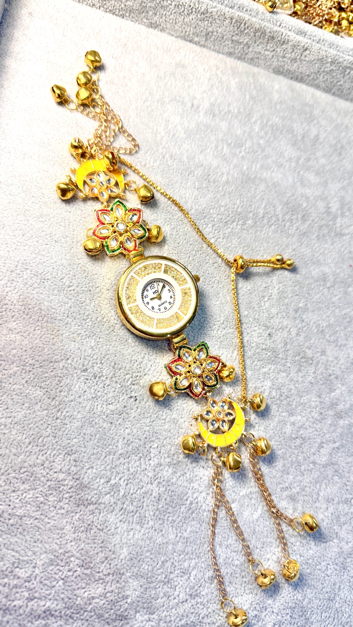 Yellow Crystal Desi Watch