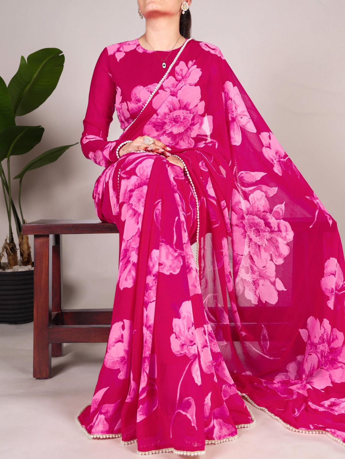 Cerise Floral