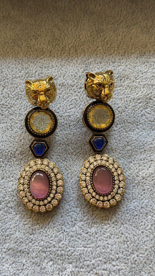 Blush Tiger Statement Drops