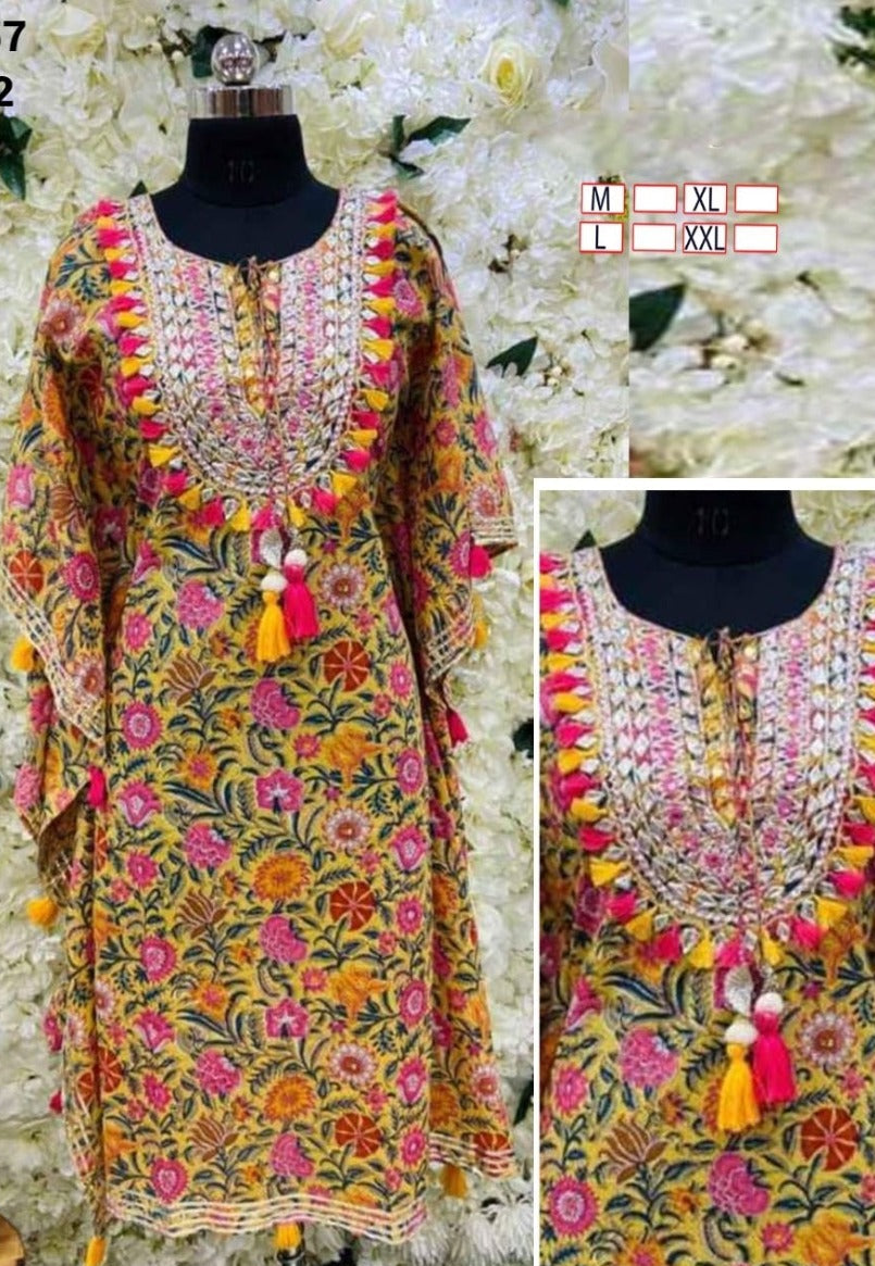 Indowestern Tassel Kaftan