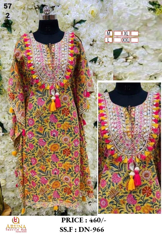 Indowestern Tassel Kaftan
