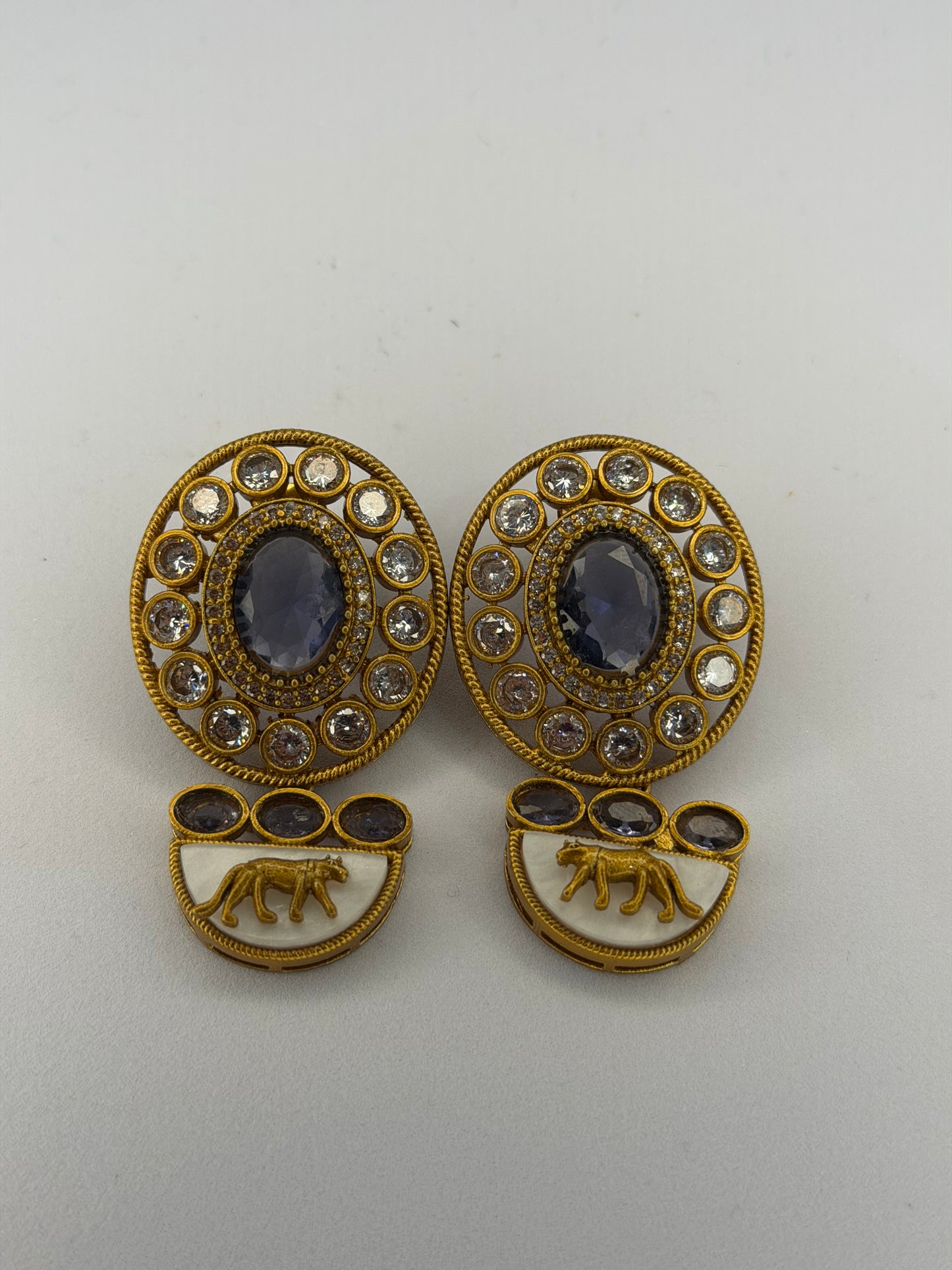 Amethyst Sabyasachi Inspired Earring