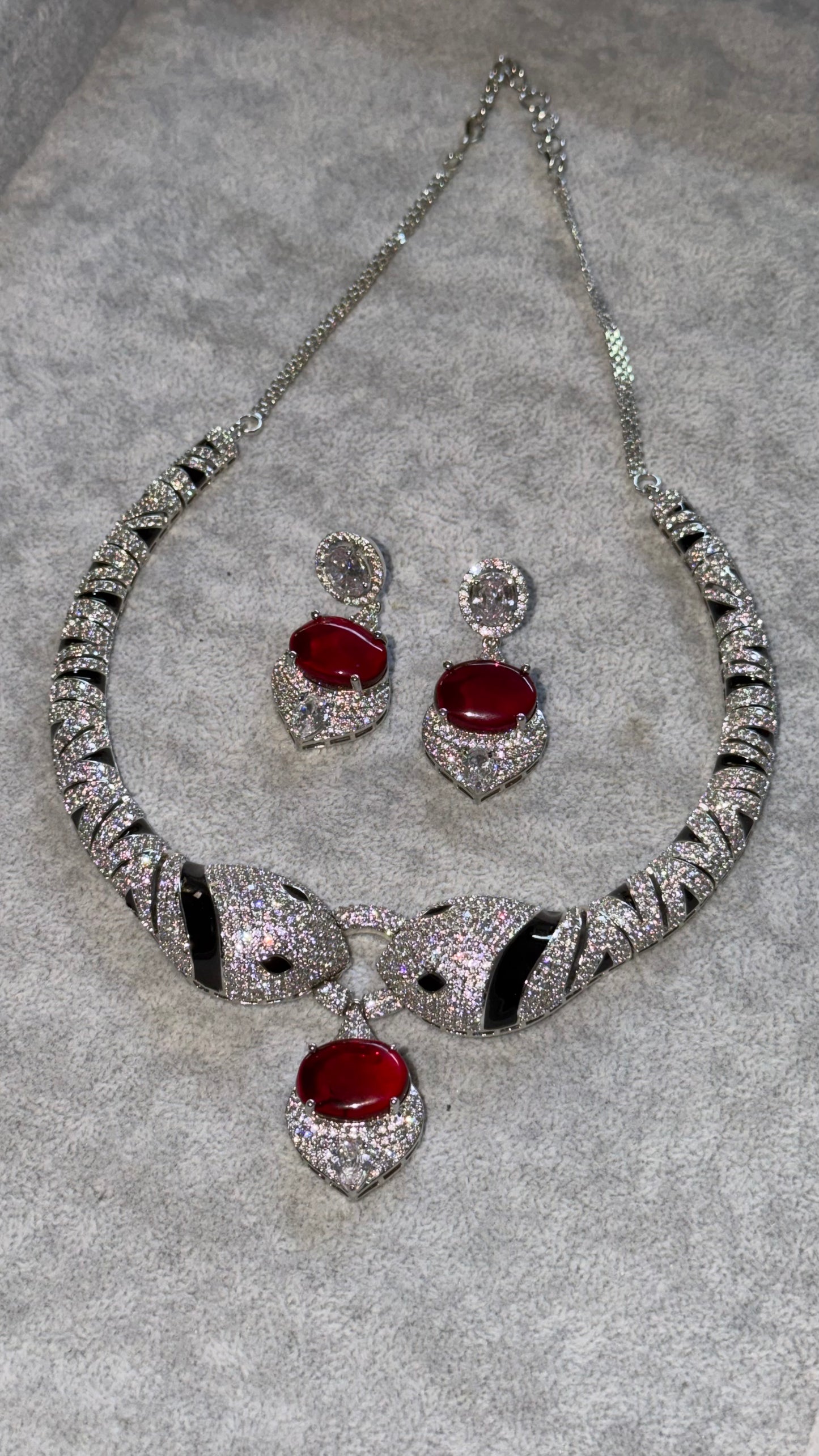 Serpenti Bvlgari Inspired Ruby Set