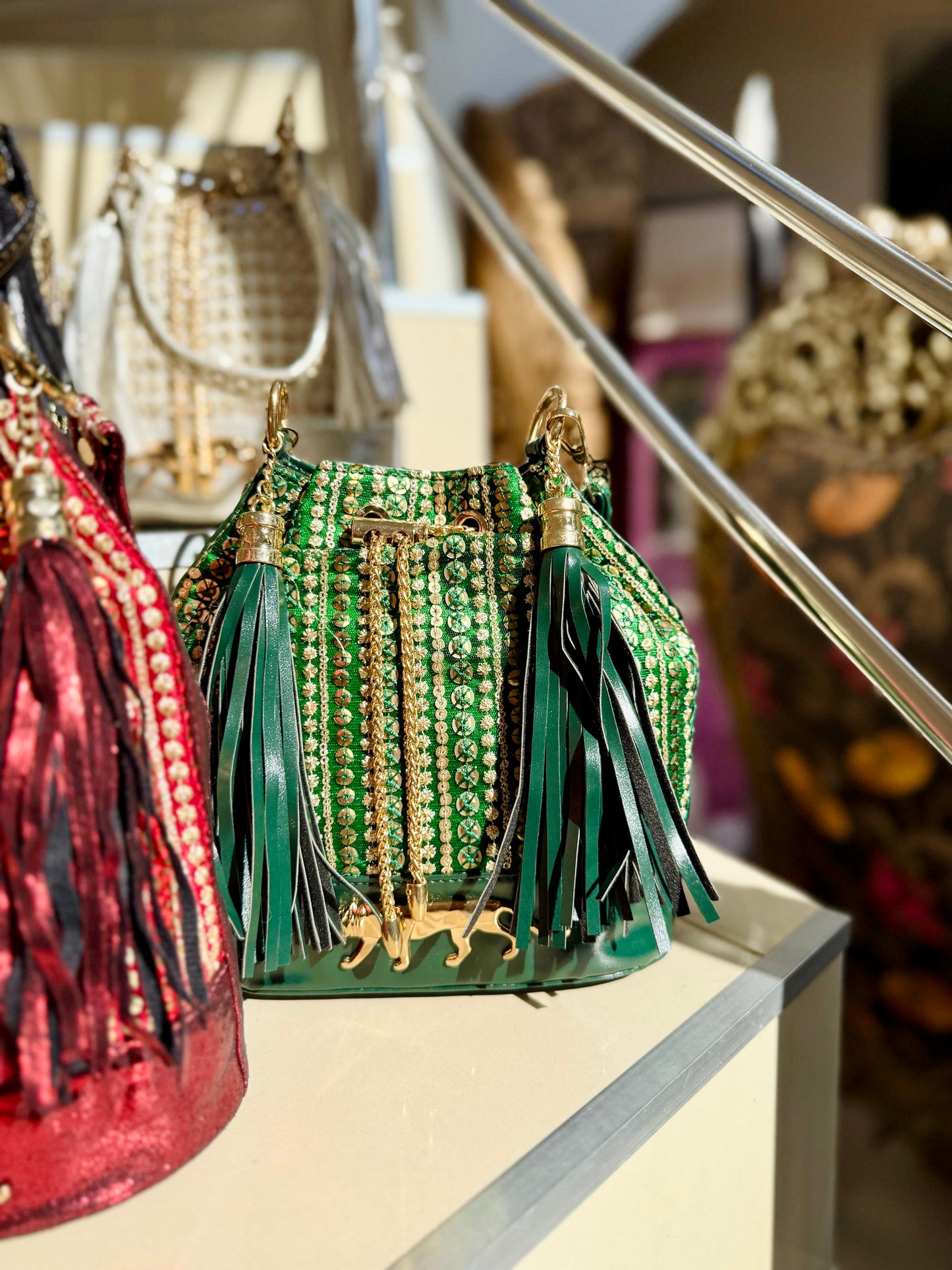 Sabyasachi Inspired Potli Bag - Emerald Limited Edition