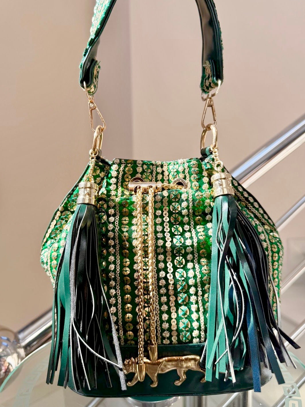 Sabyasachi Inspired Potli Bag - Emerald Limited Edition