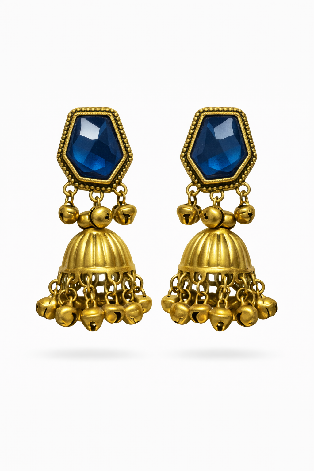 Gem Bell Jhumkas