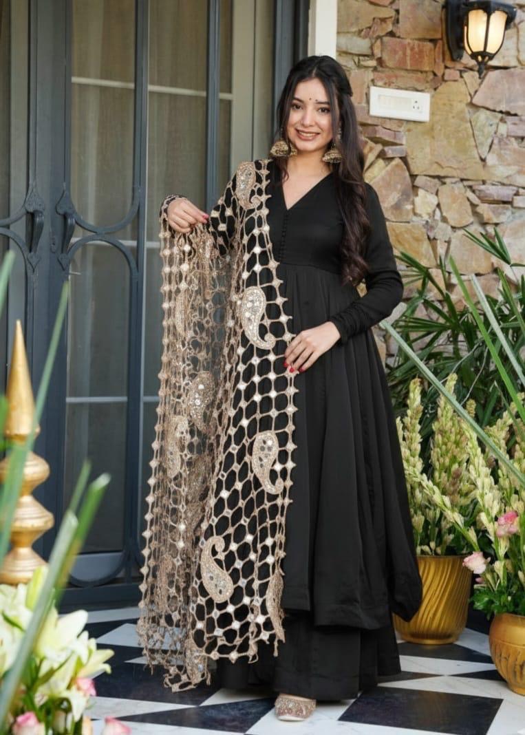 Viral Mirror Work Dupatta