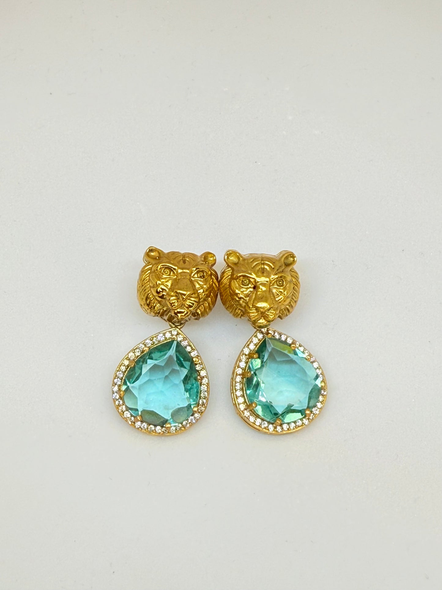 Aqua Sabyasachi Inspired Earrings