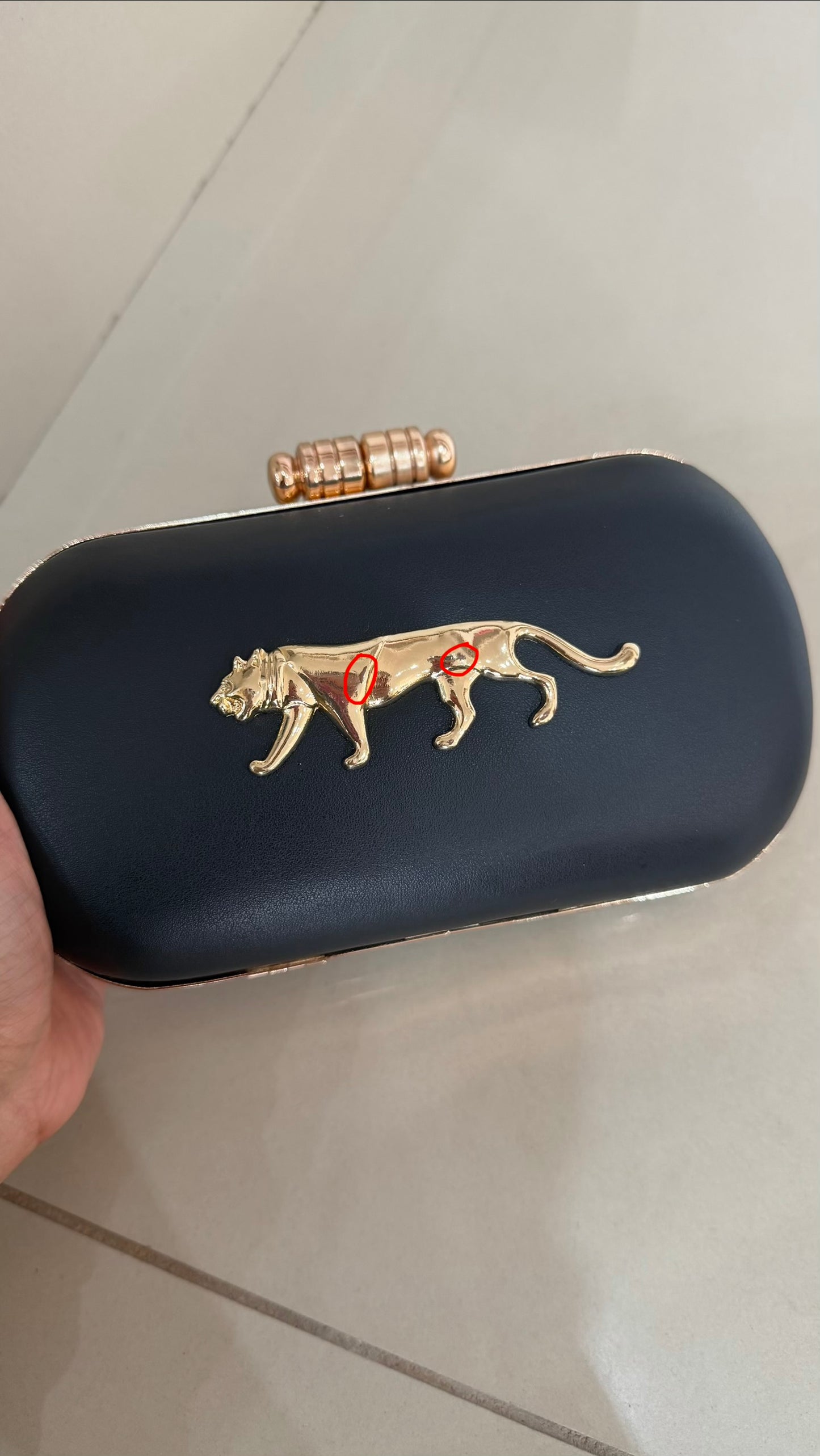 Imperfect Sabyasachi Inspired Plain Black Clutch