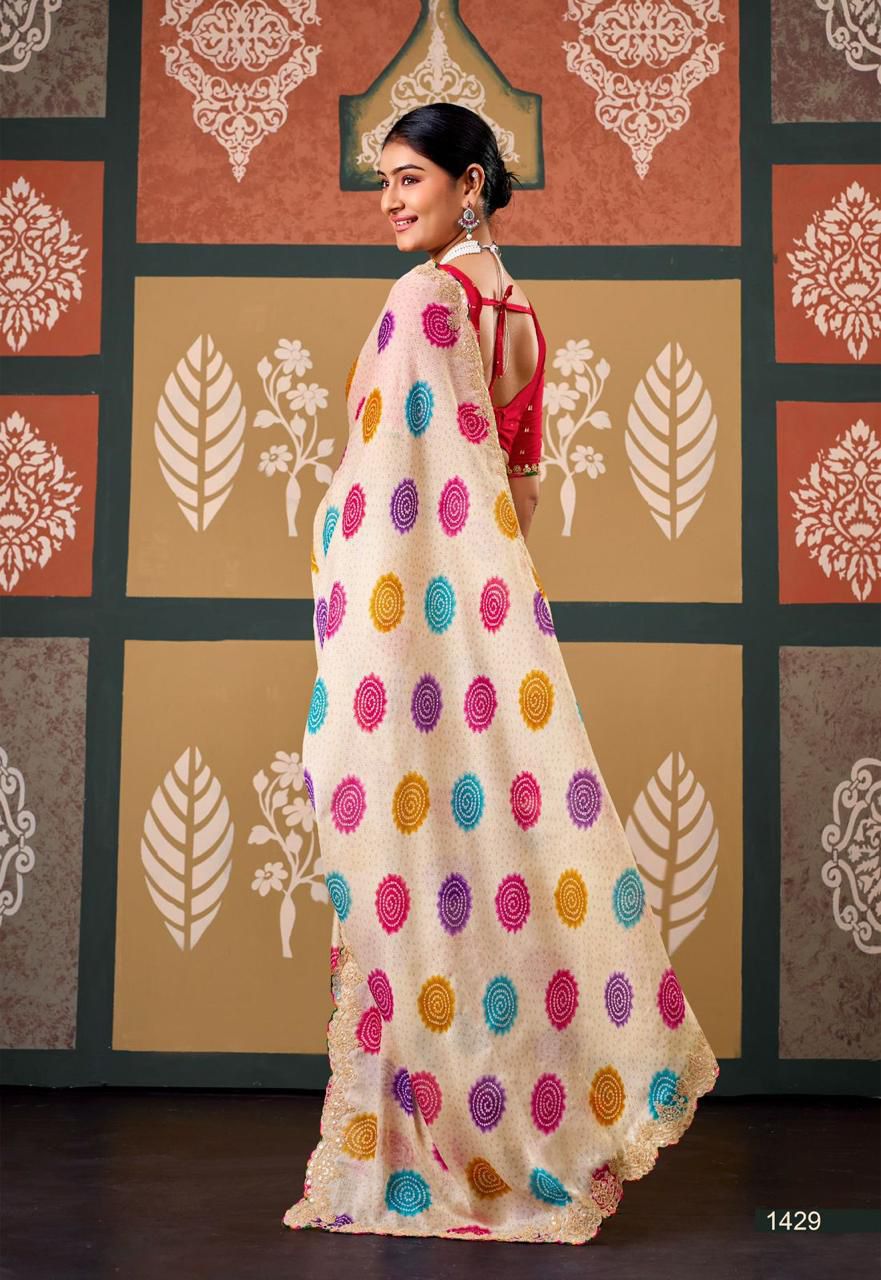 Rangriti Polka Saree