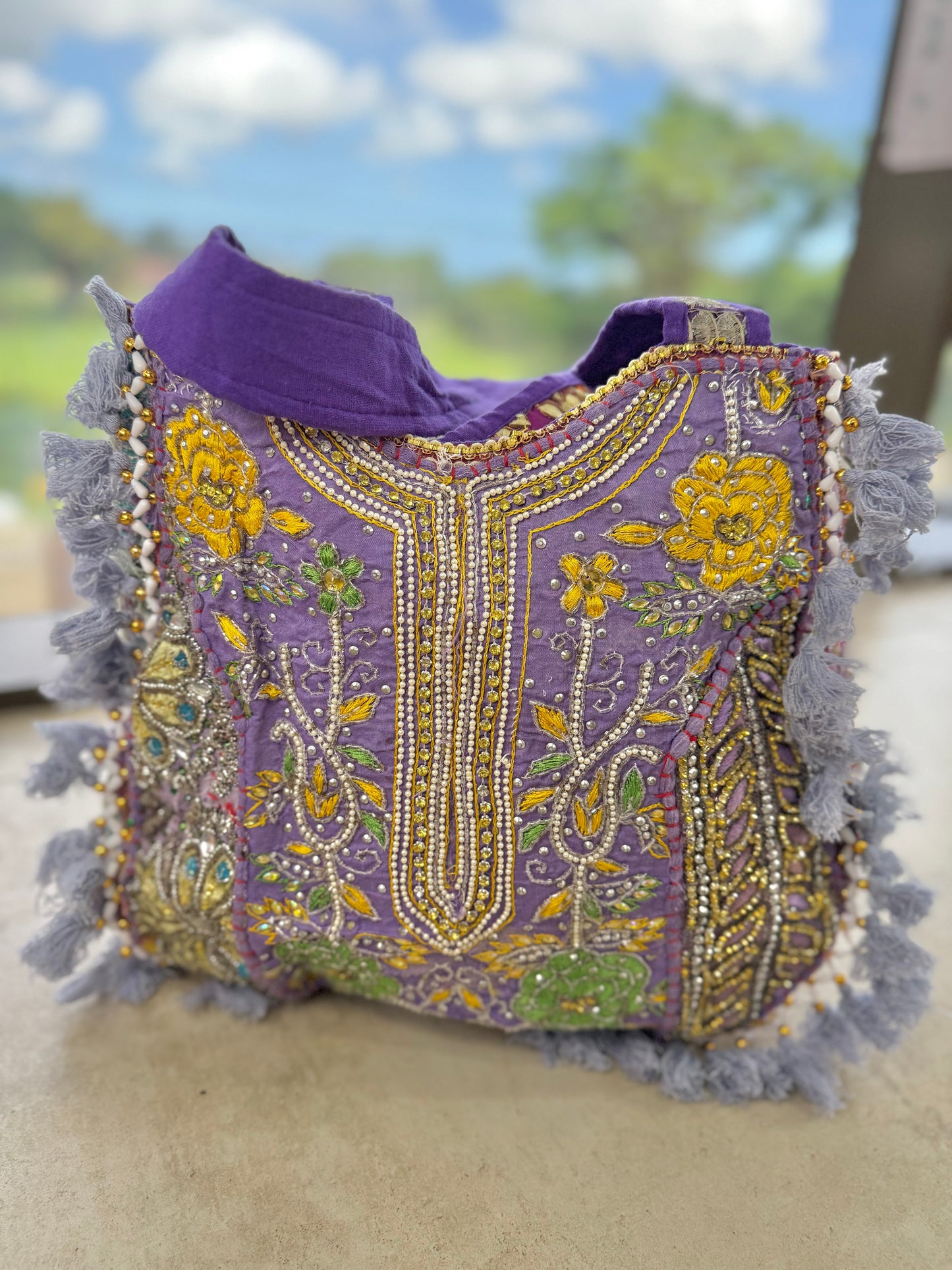 Rajasthani Tote - Lilac