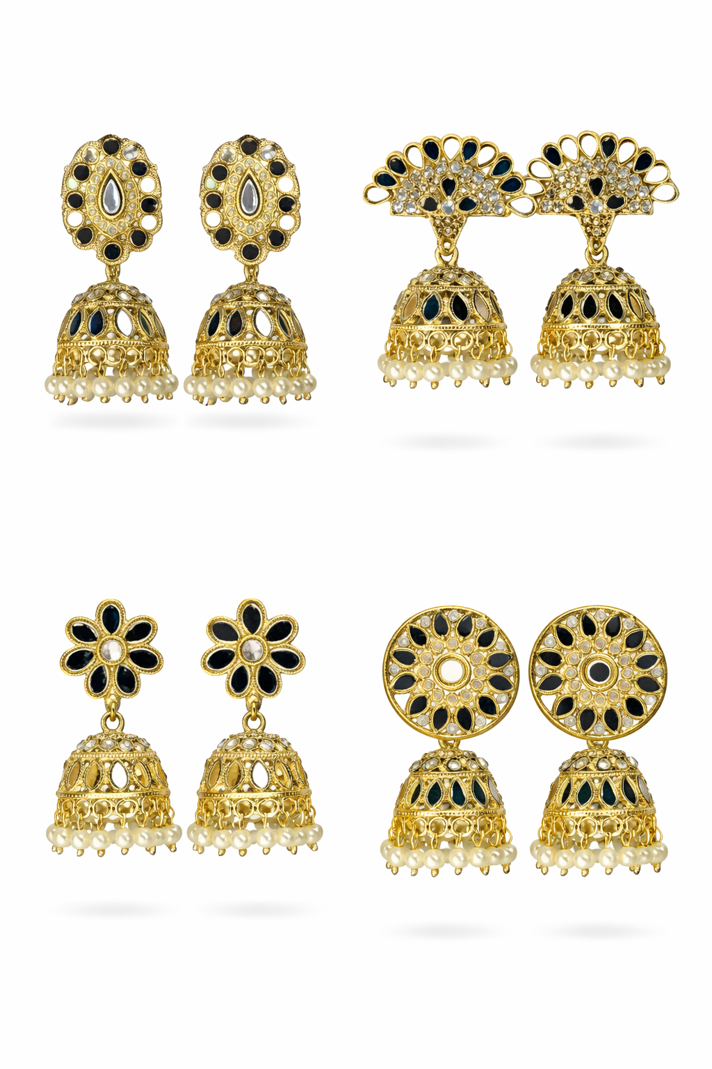 Mirror Jhumkas