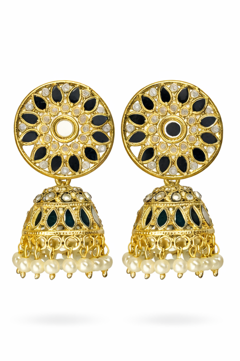 Mirror Jhumkas