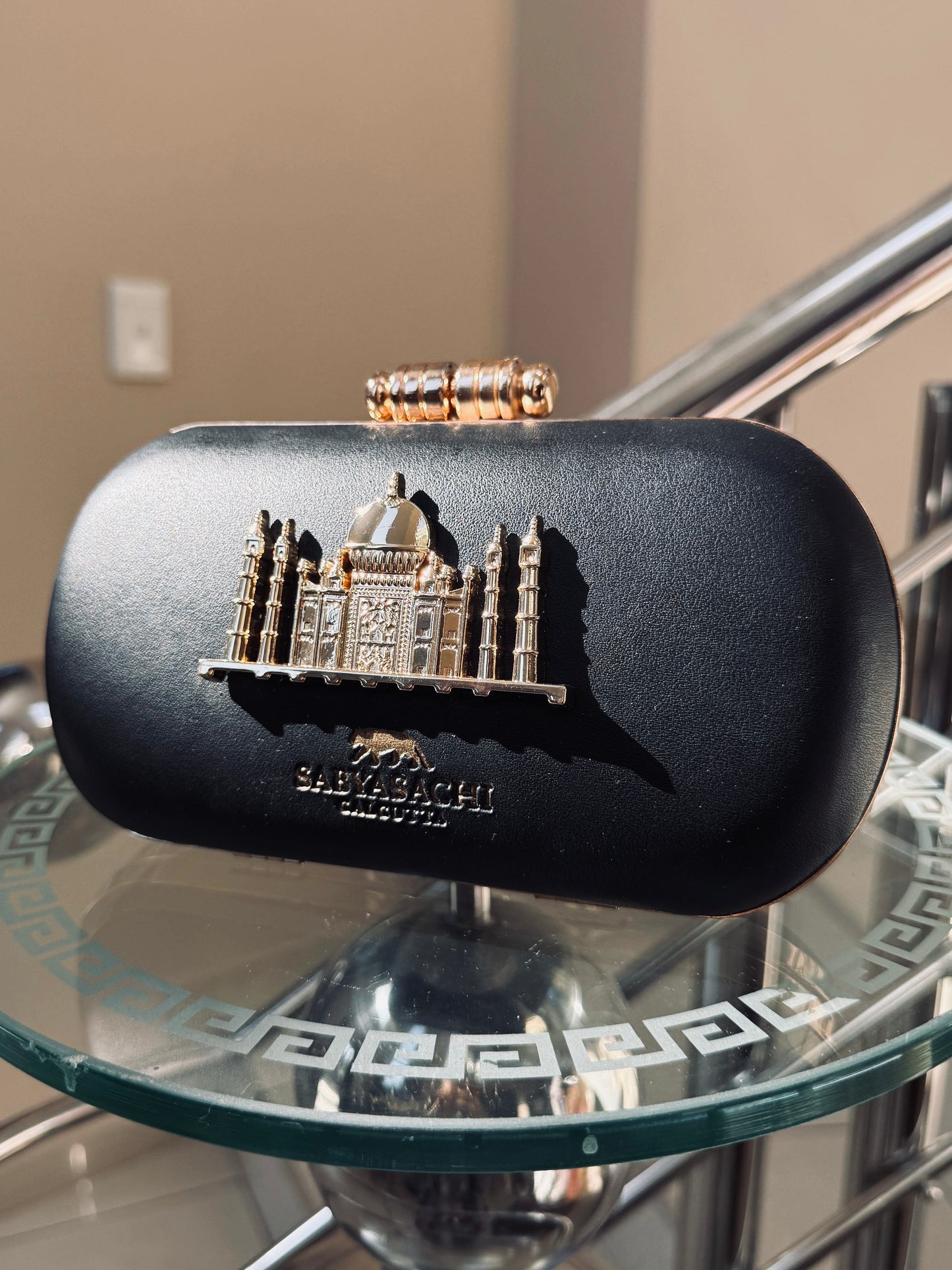 Sabyasachi Inspired Clutch Bag - Taj Limited Edition Black