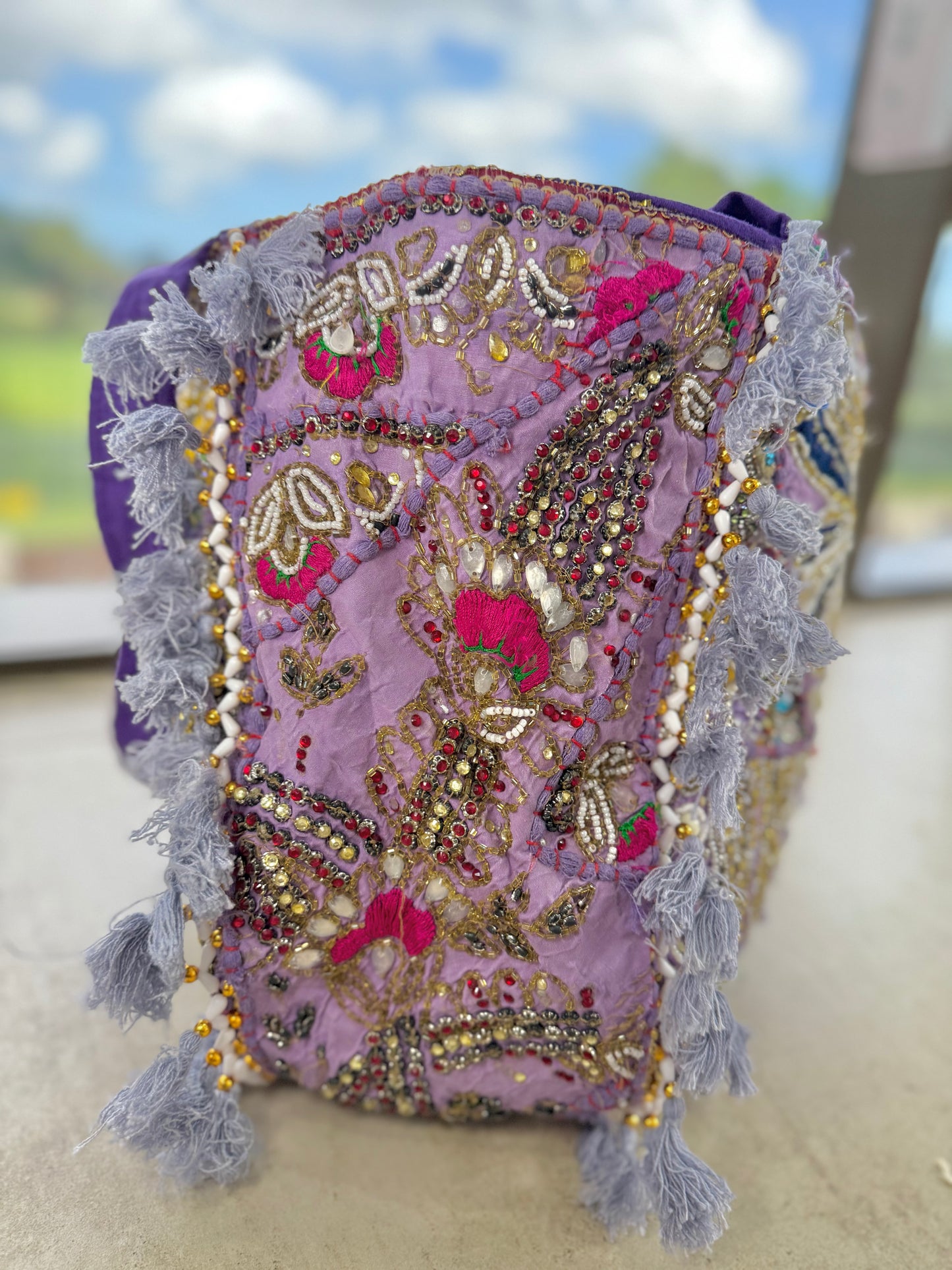 Rajasthani Tote - Lilac