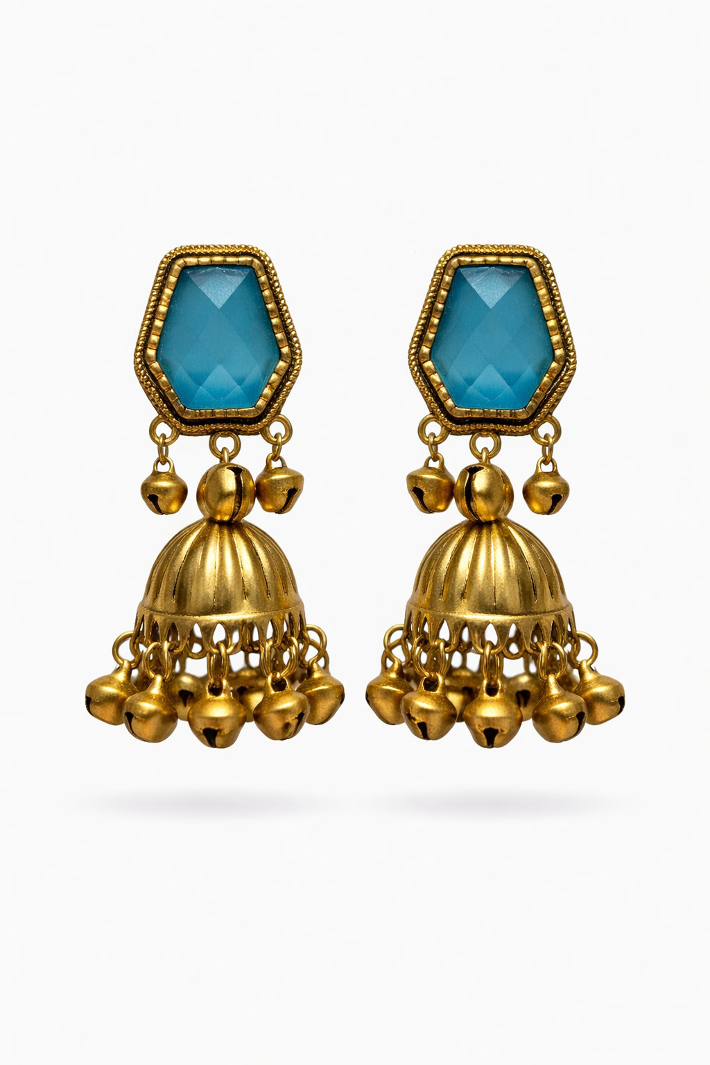 Gem Bell Jhumkas