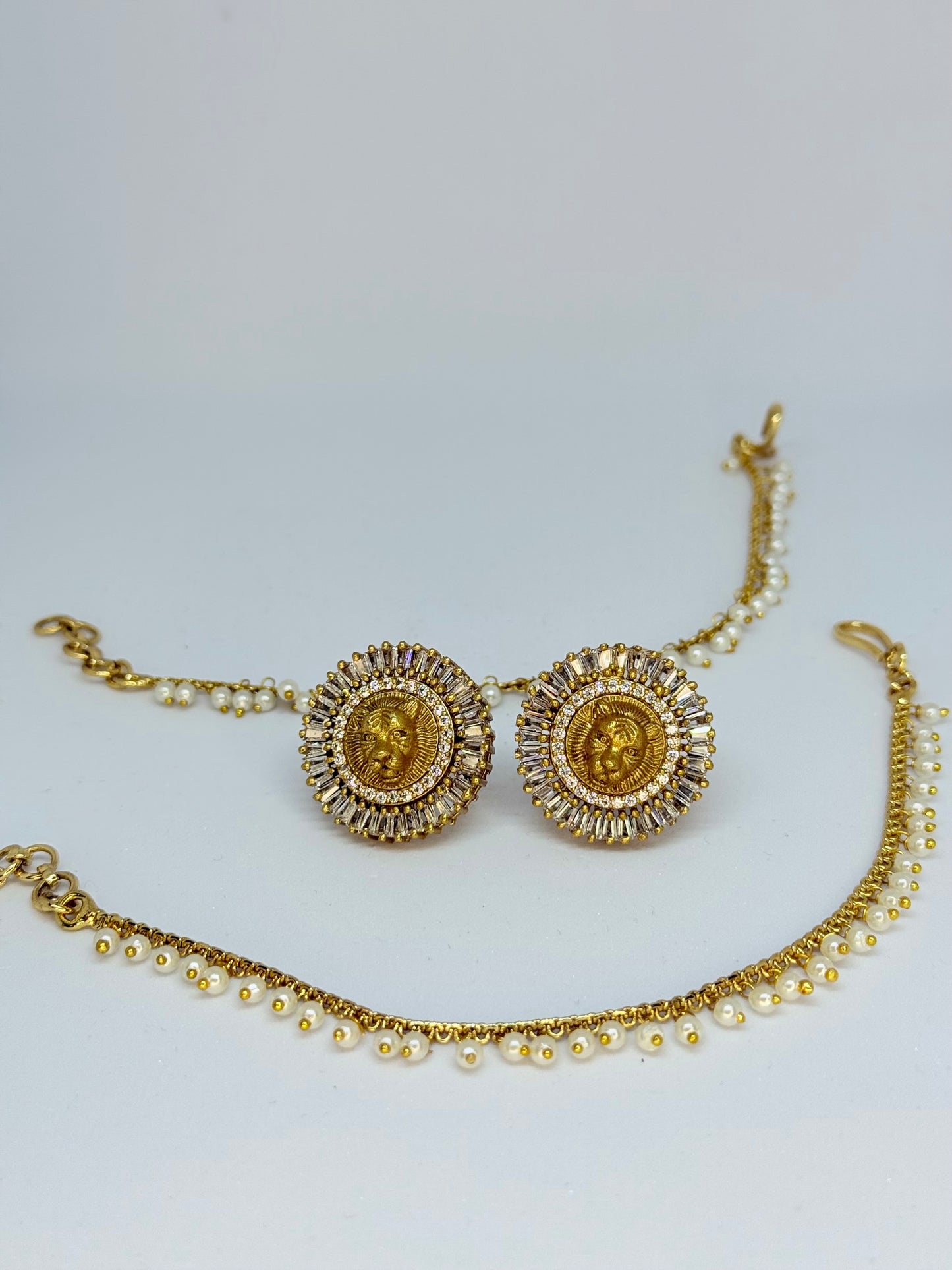 Sabyasachi Inspired Earring Set - Gold