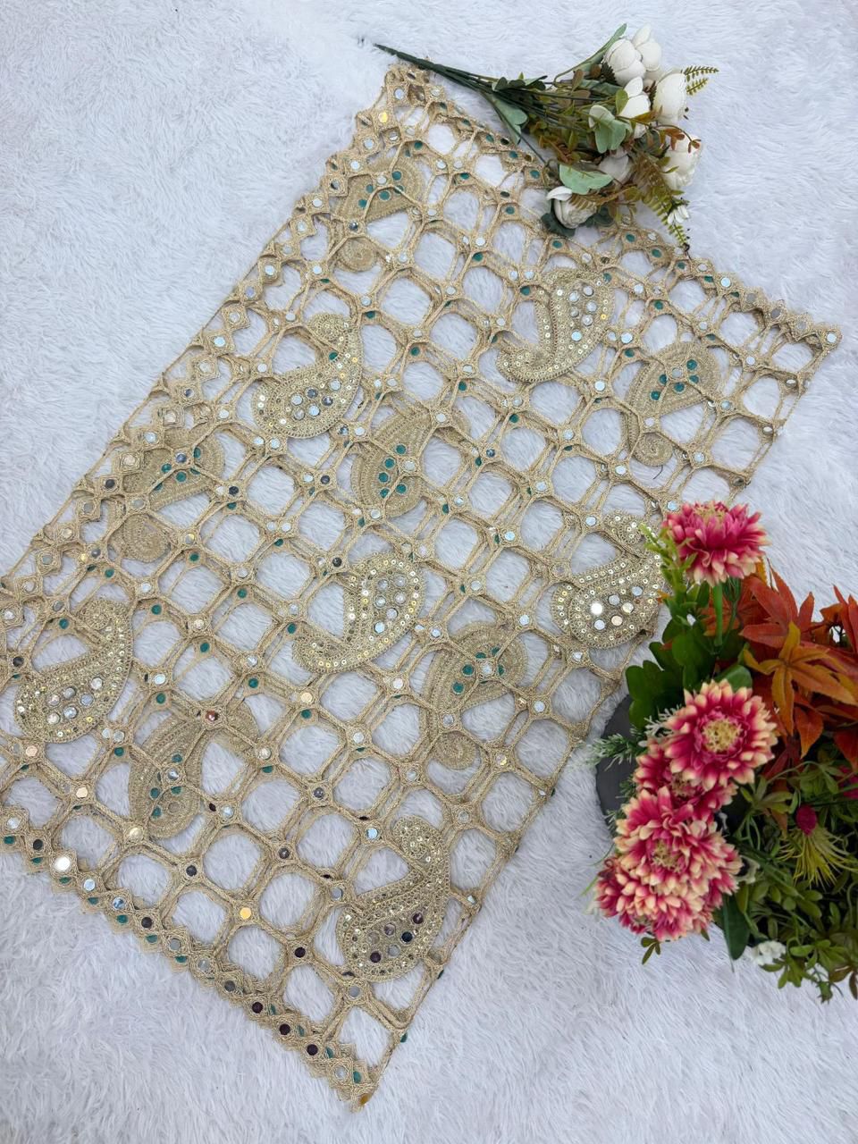 Viral Mirror Work Dupatta