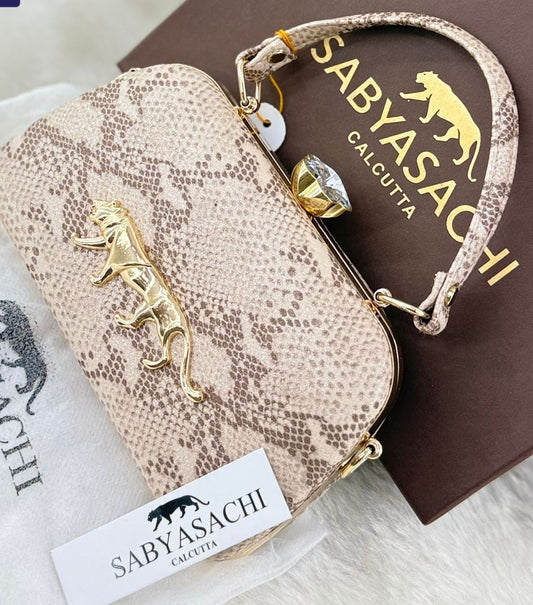 Sabyasachi Inspired Top Handle - Nude/Pink