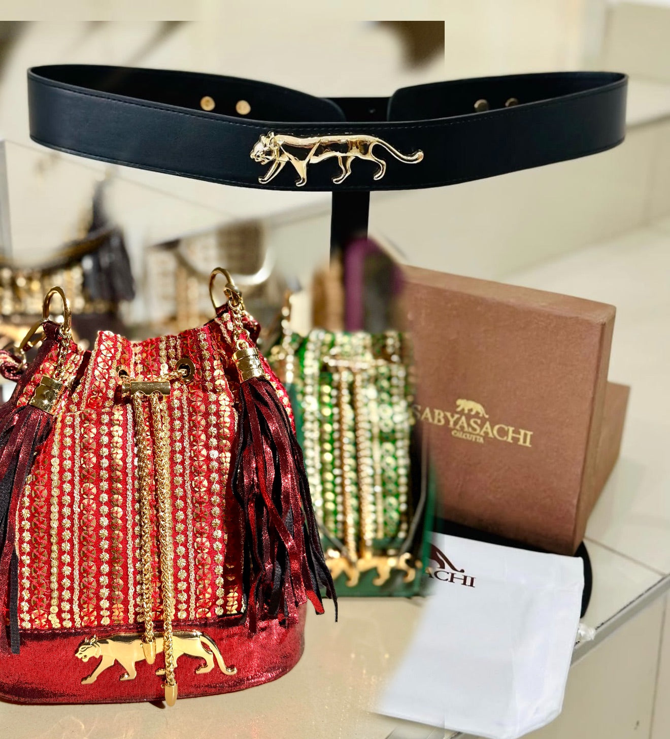 Sabyasachi Inspired Potli Bag & Belt COMBO